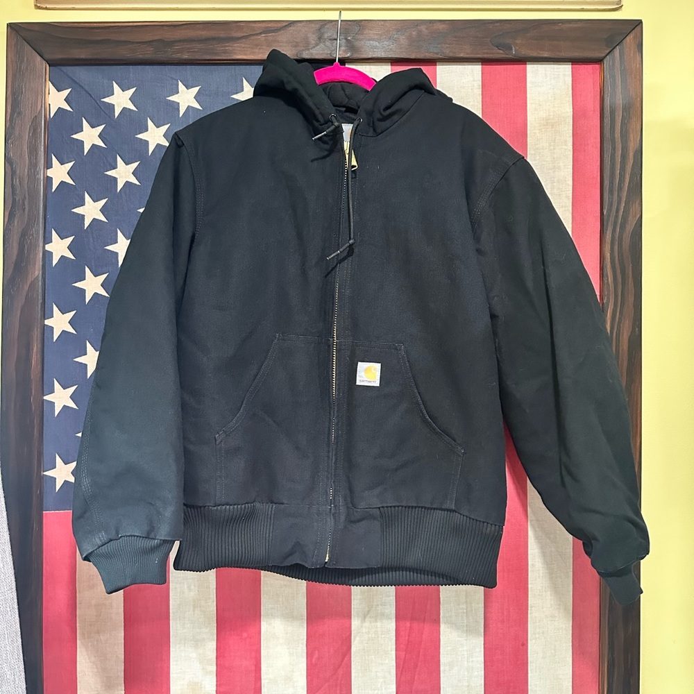 MADE IN USA BLACK CARHARTT UFCW JACKET